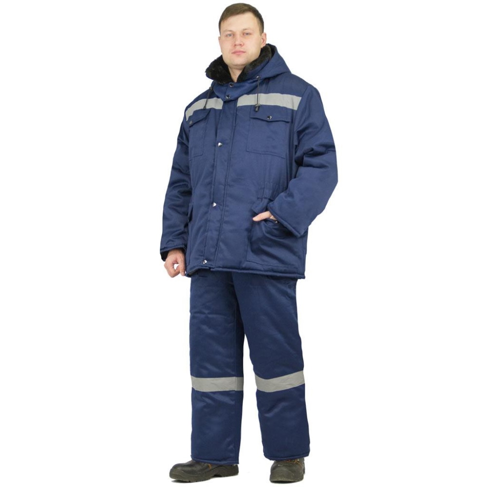 Костюм Рекон-1 на молнии, куртка + полукомбинезон, ткань грета, утеплитель синтепон