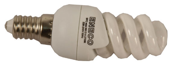 Лампа энергосберегающая   9W-E14-2700 SPCmini 45Вт-теплый свет