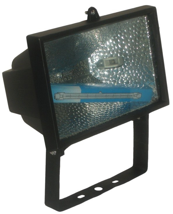 Прожектор MQ галоген 1000 ВТ с лампой черный