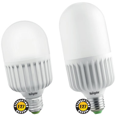Лампа светодиодная  LED 45 Вт E27 4000К холодное свечение