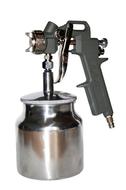 Краскопульт пневматический QUATTRO ELEMENTI, нижний бак 0.75 литра, 1.5 мм, разъем ЕВРО, 770-827