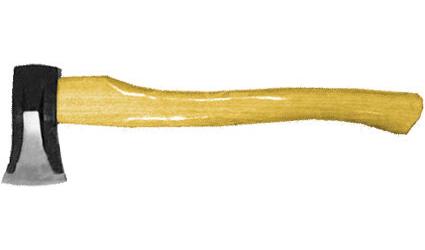 Топор-колун "ушастый" кованый, деревянная ручка 1000 гр.