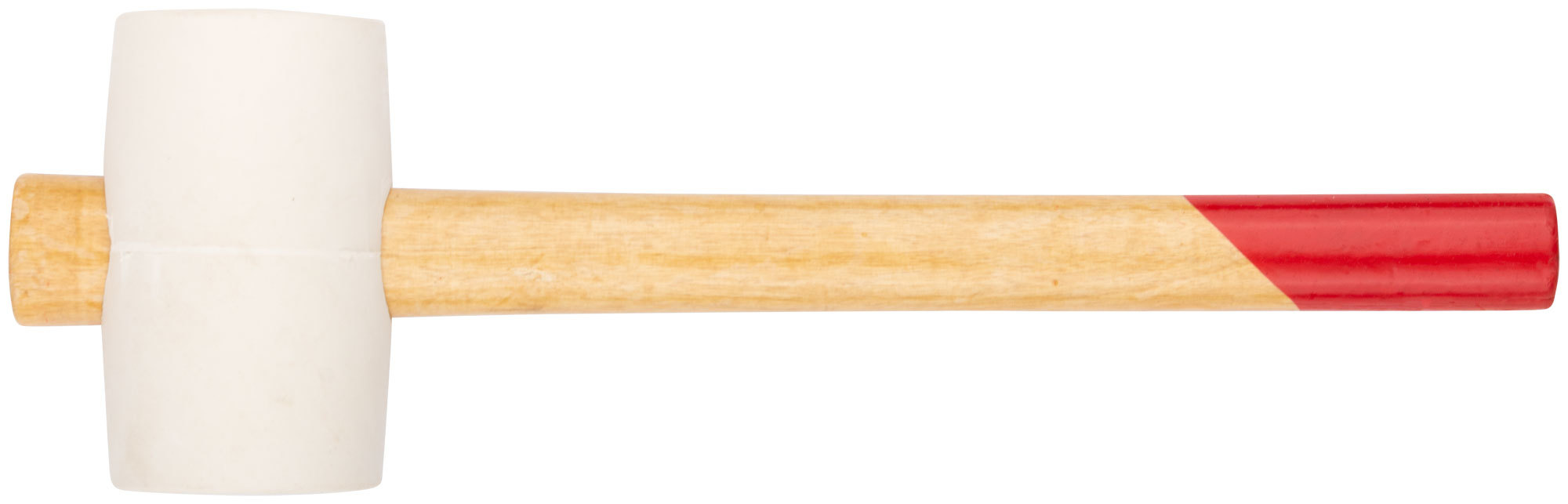 Киянка резиновая белая, деревянная ручка 80 мм ( 900 гр )