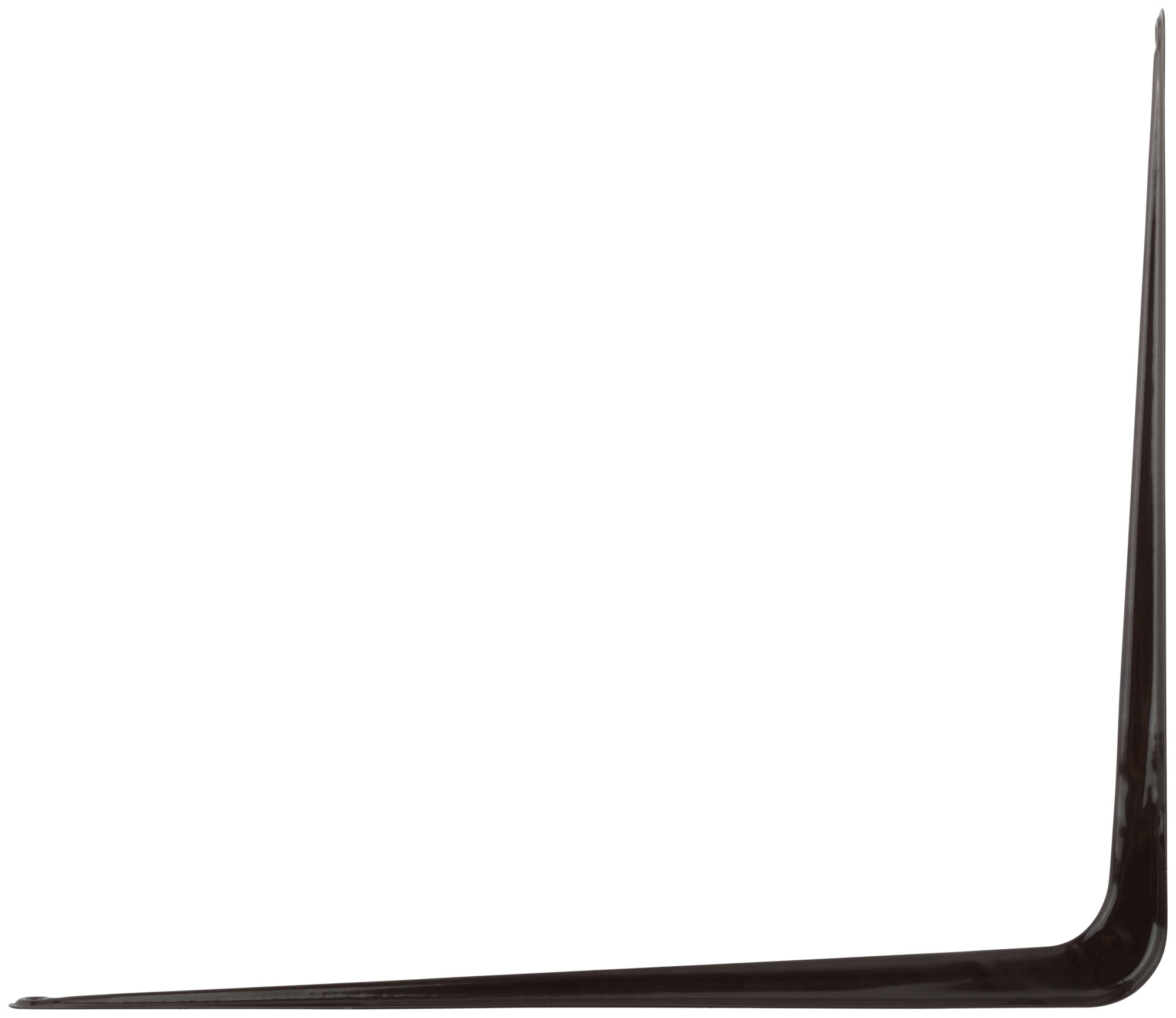 Уголок-кронштейн коричневый 300х350 мм (0,9 мм)