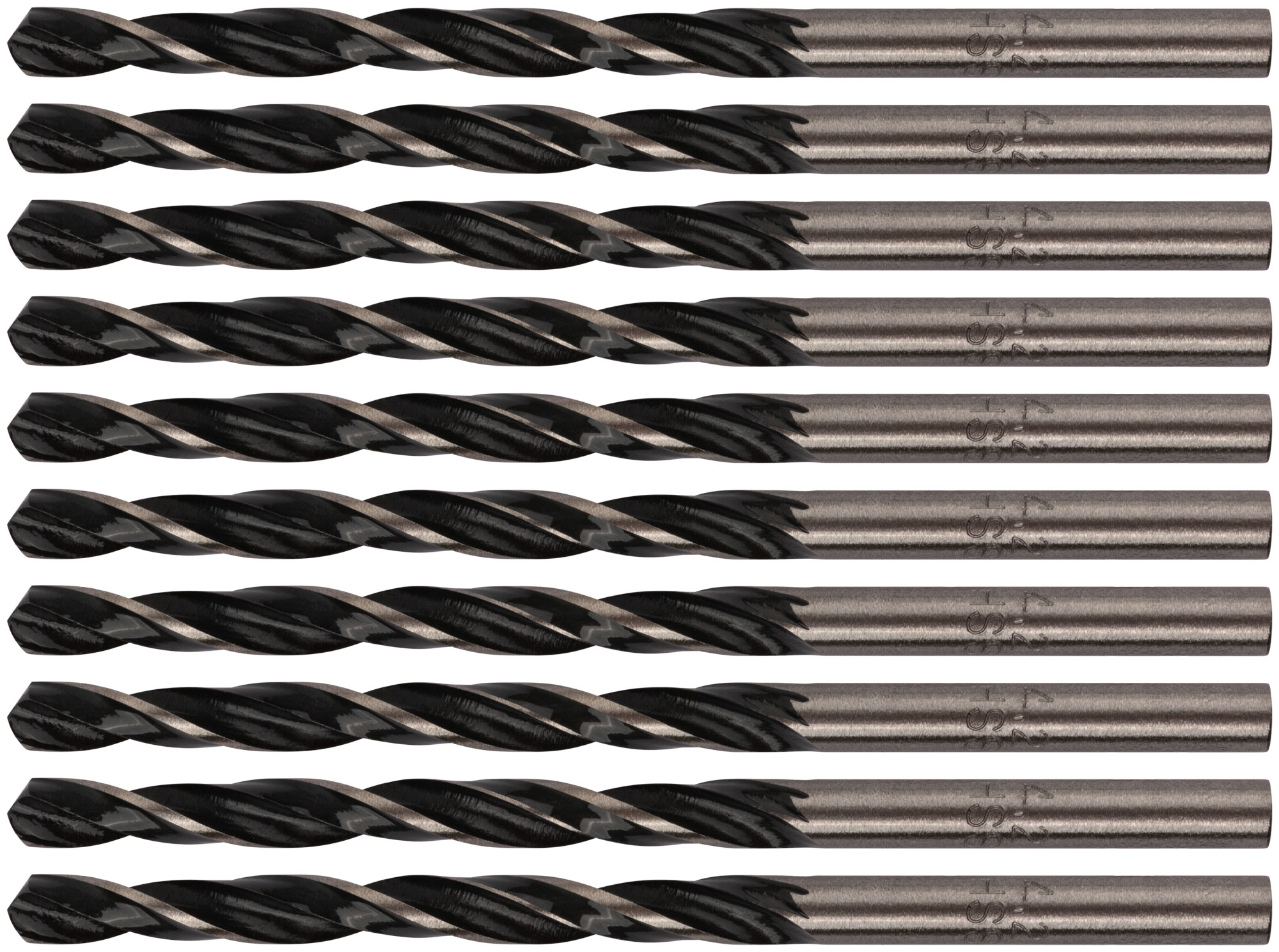 Сверла по металлу HSS черненые 4,2x75 мм (10 шт.)