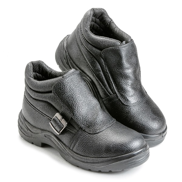 ботинки сварщика кожаные, застежка-пряжка, металлический подносок мп фото картинка