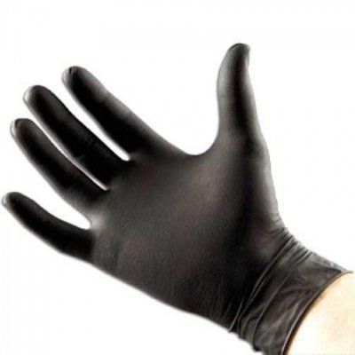 Перчатки ультрапрочные одноразовые нитриловые JSN8, черные