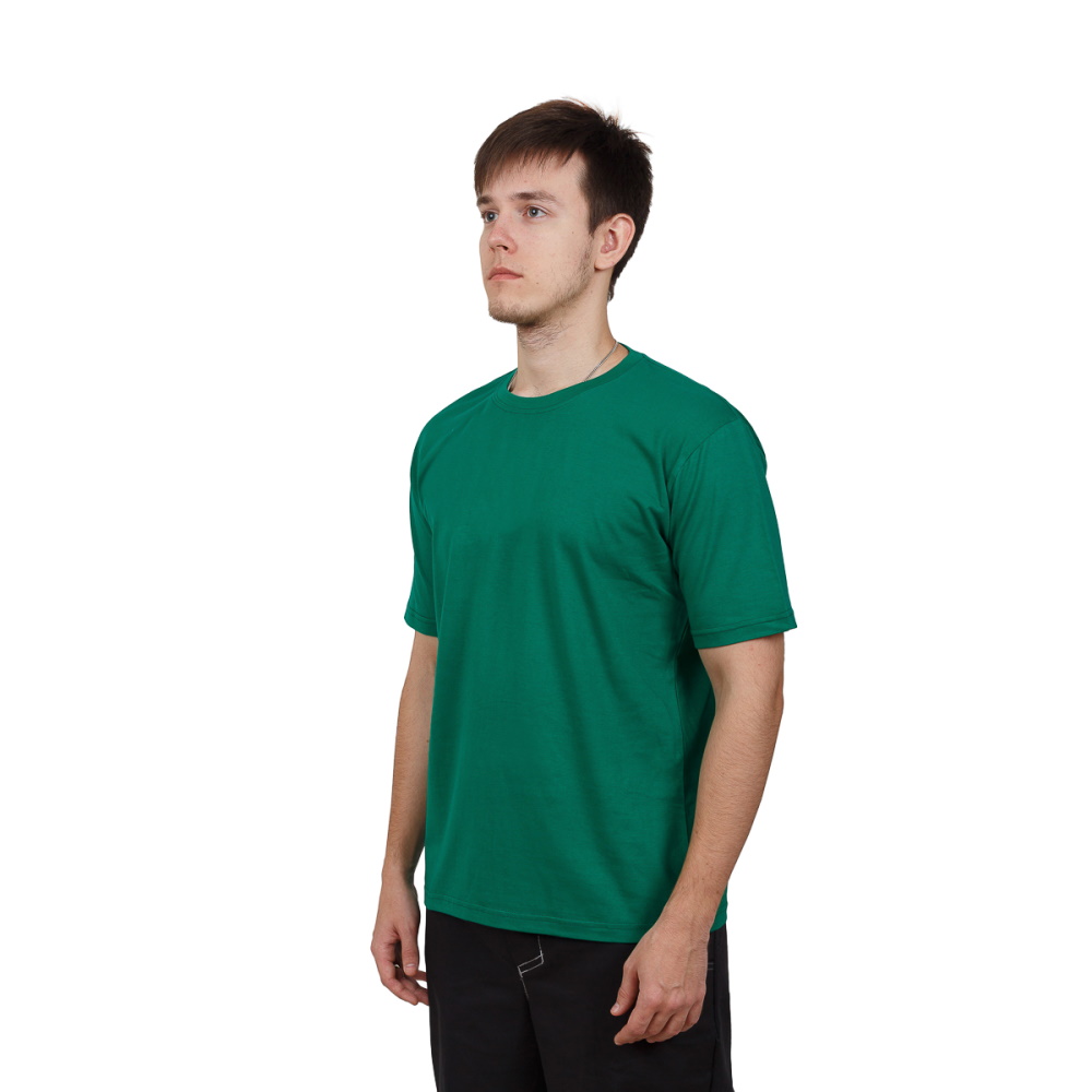  Футболка мужская светло-зеленая, 100% хлопок, 160 гр/м2 смотреть фото
