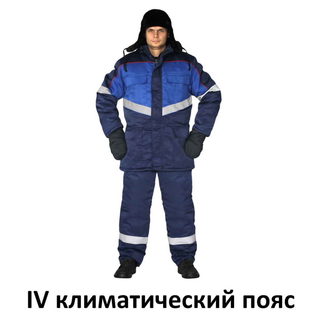 Костюм зимний ВЕКТОР-УЛЬТРА, куртка + полукомбинезон, смесовая 210 гр/м2