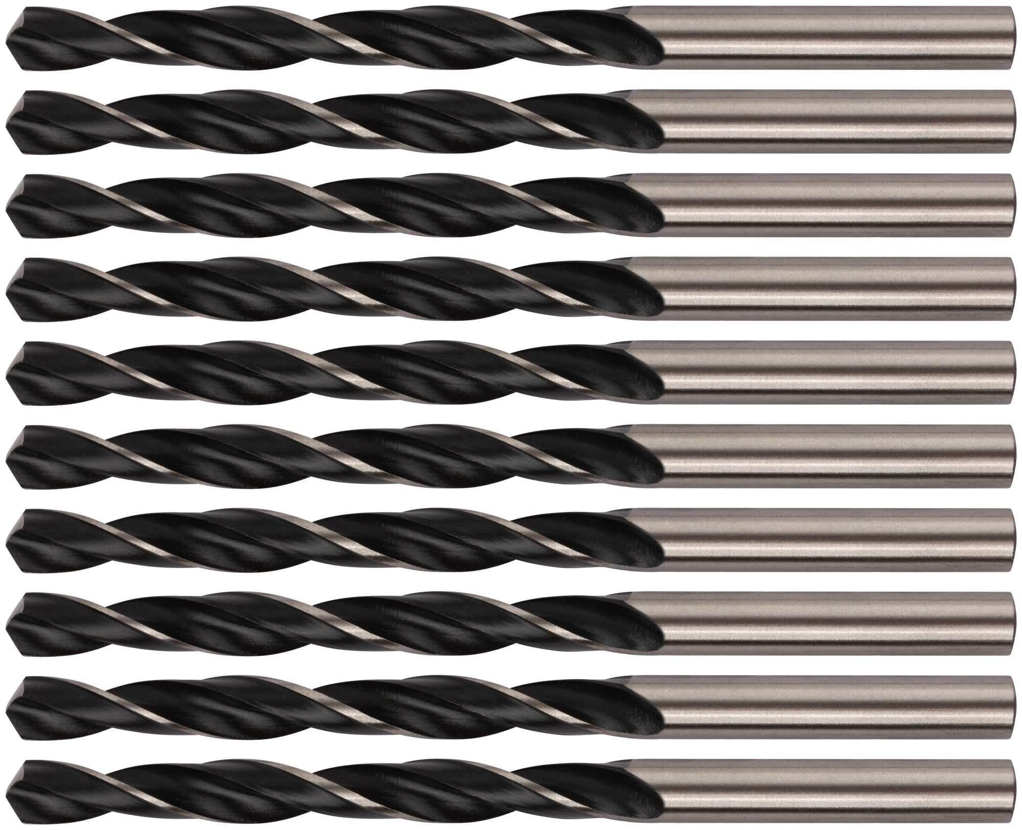 Сверла по металлу HSS черненые 6,5x101 мм (10 шт.)