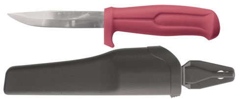 Нож строительный, нержавеющая сталь, пластиковая ручка, длина лезвия 100 мм