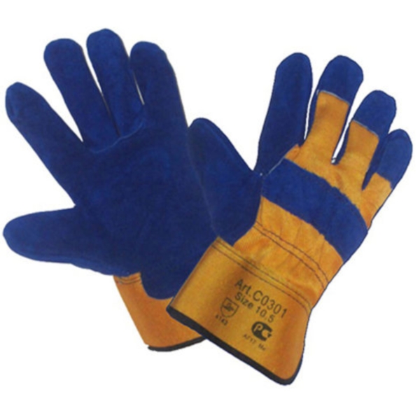 Перчатки комбинированные синие Symmer Yeti, утеплитель Тинсулейт