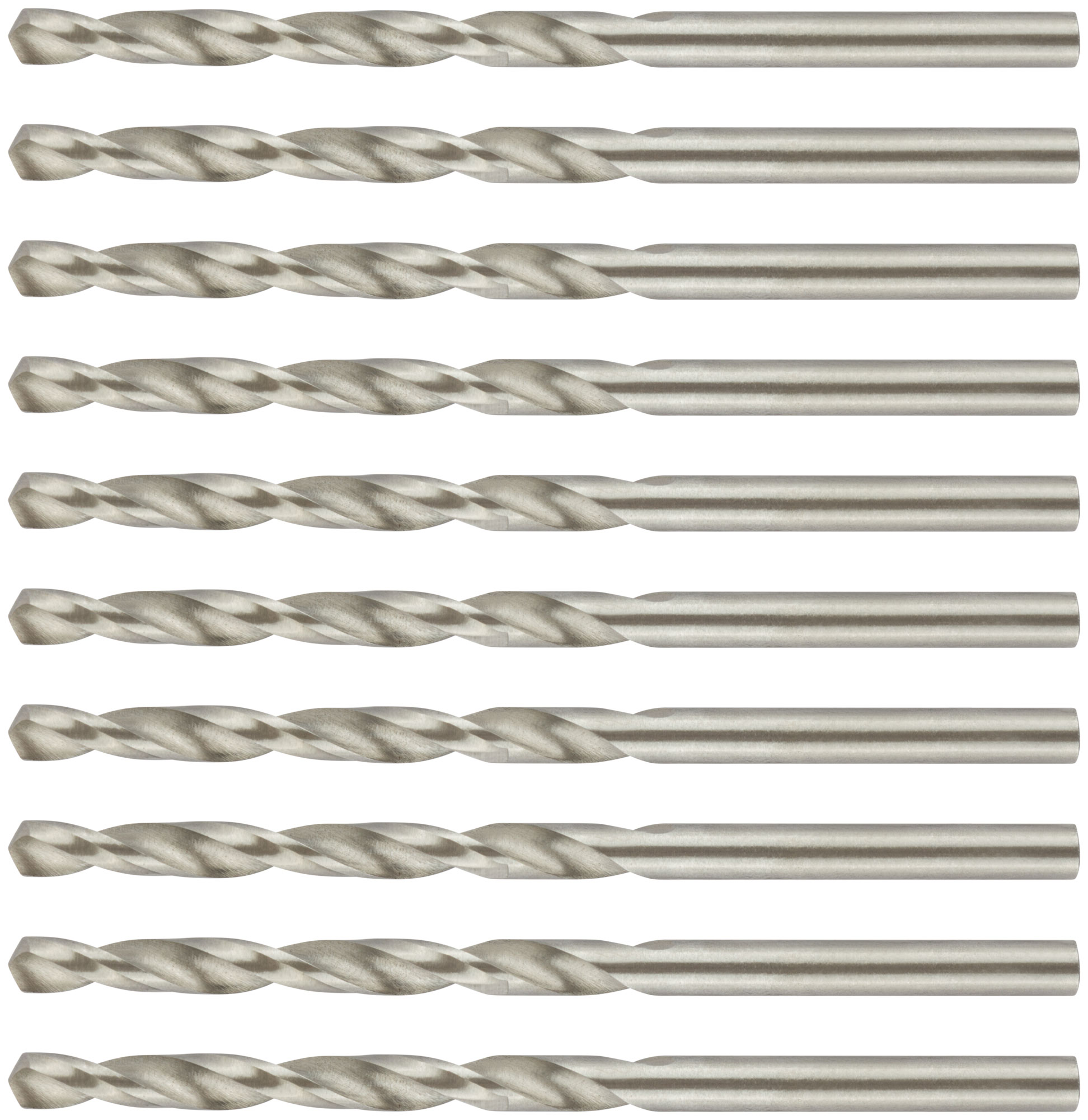 Сверла по металлу HSS полированные 4,0 мм (10 шт.)