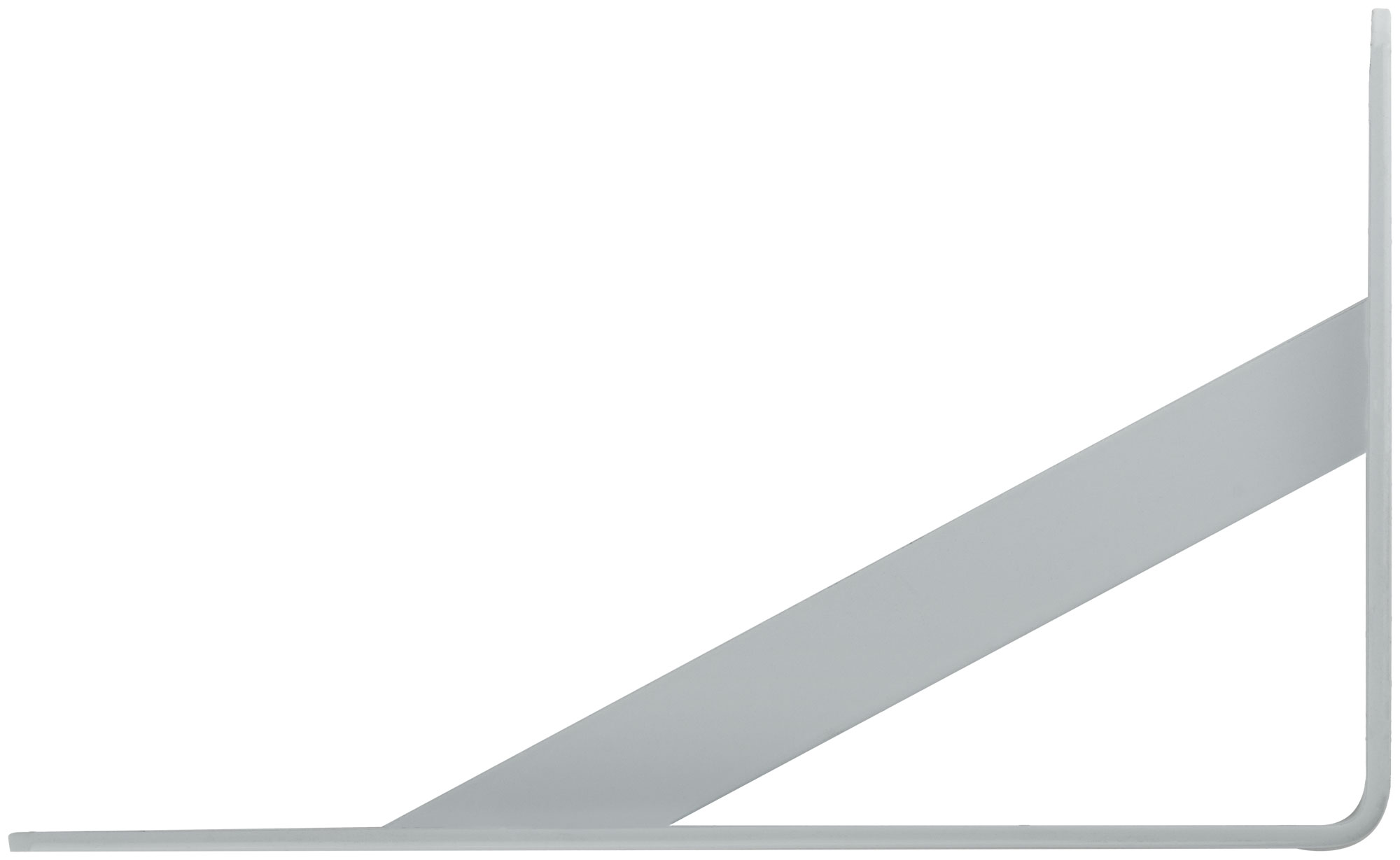 Уголок-кронштейн усиленный белый 250х150 мм