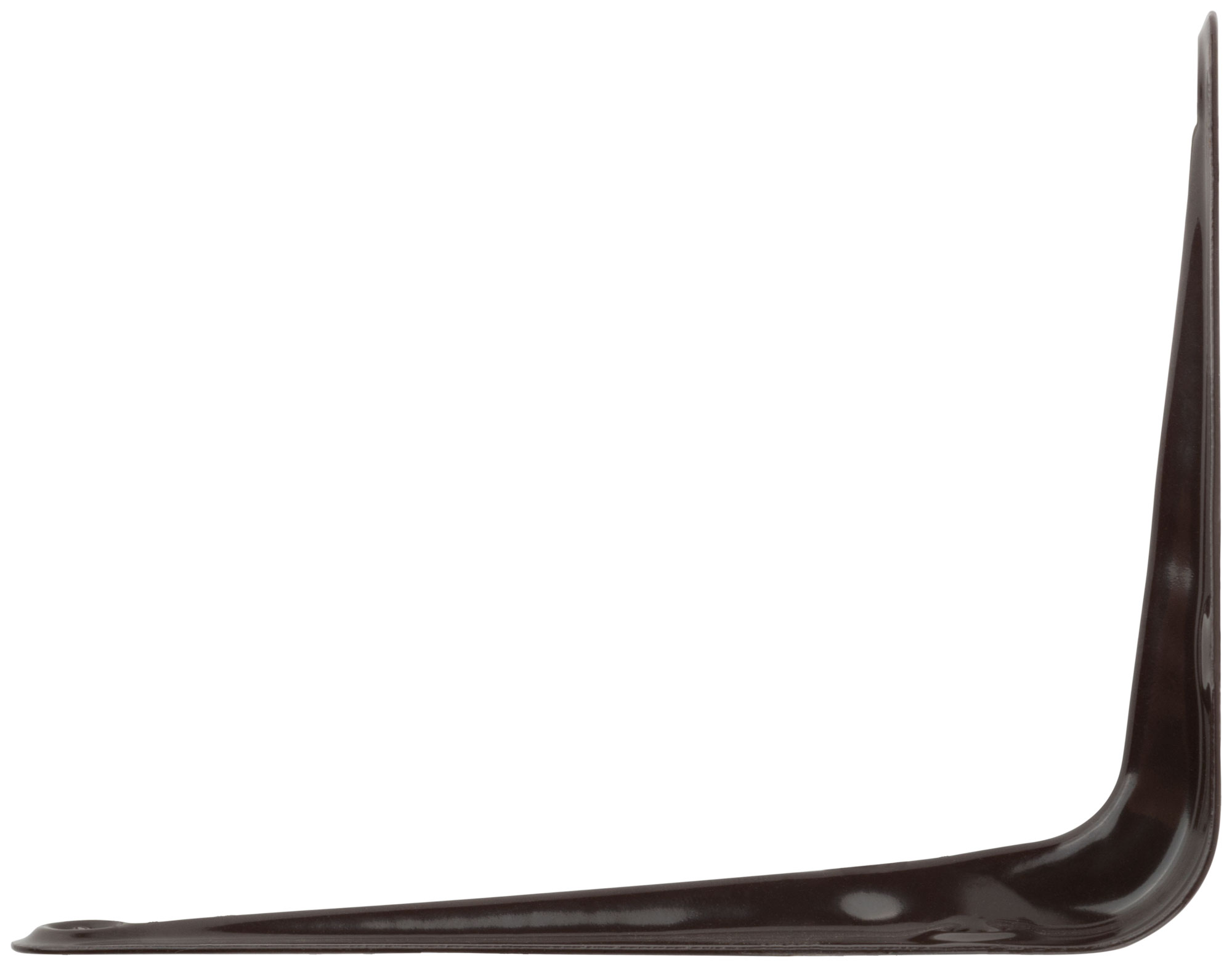 Уголок-кронштейн коричневый 75х100 мм (0,7 мм)