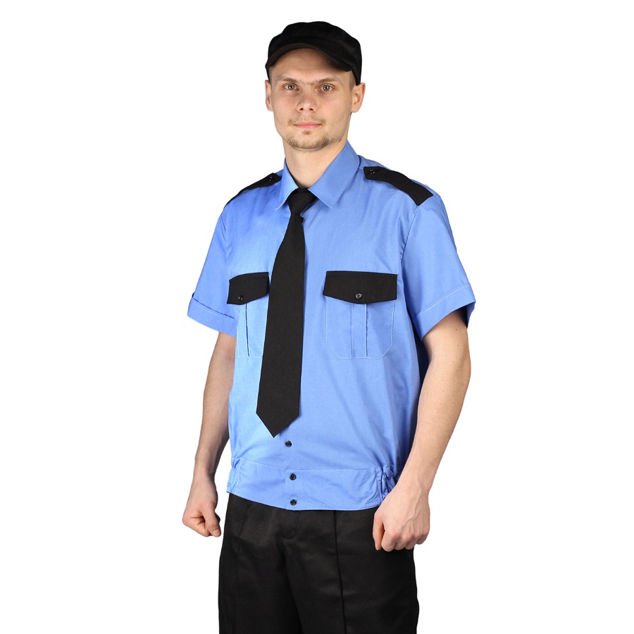 Рубашка Охрана, короткий рукав, на резинке