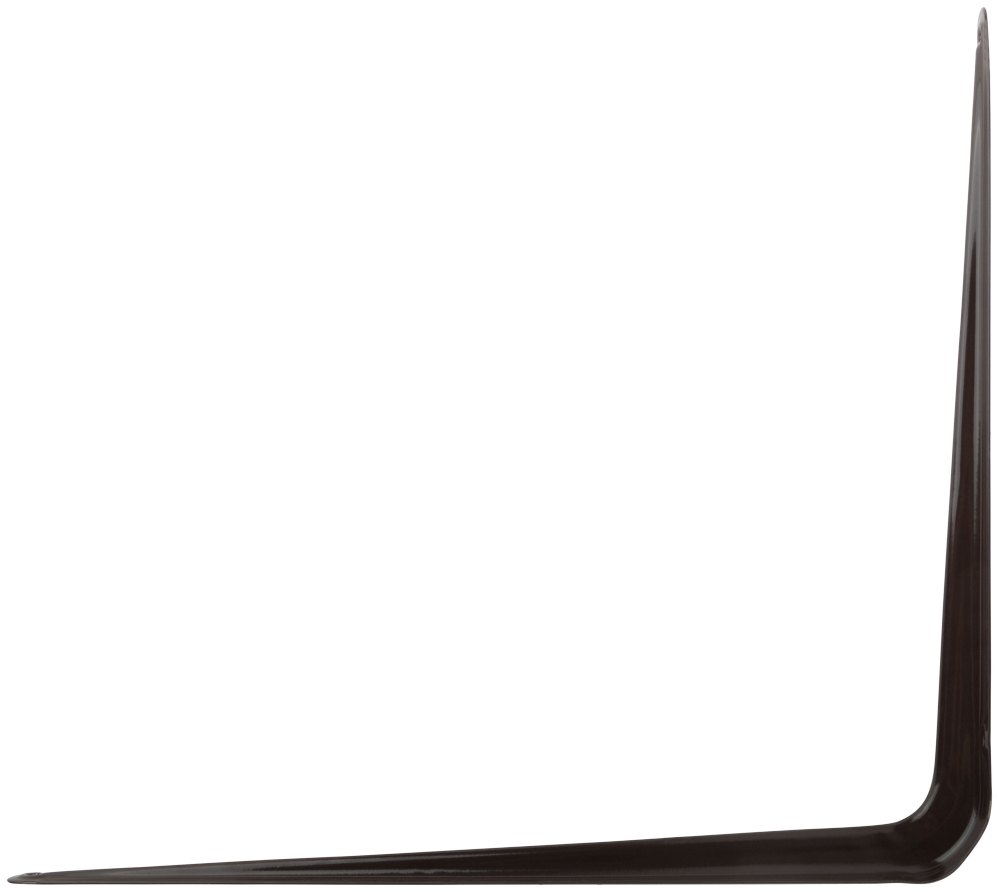 Уголок-кронштейн коричневый 350х400 мм (1,0 мм)