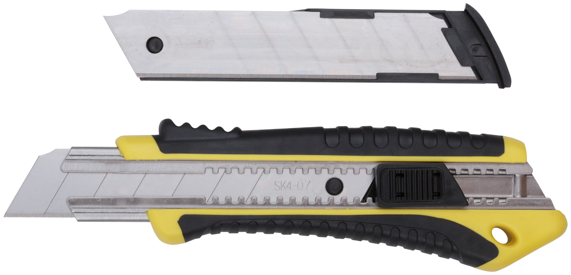Нож технический 25 мм усиленный прорезиненный