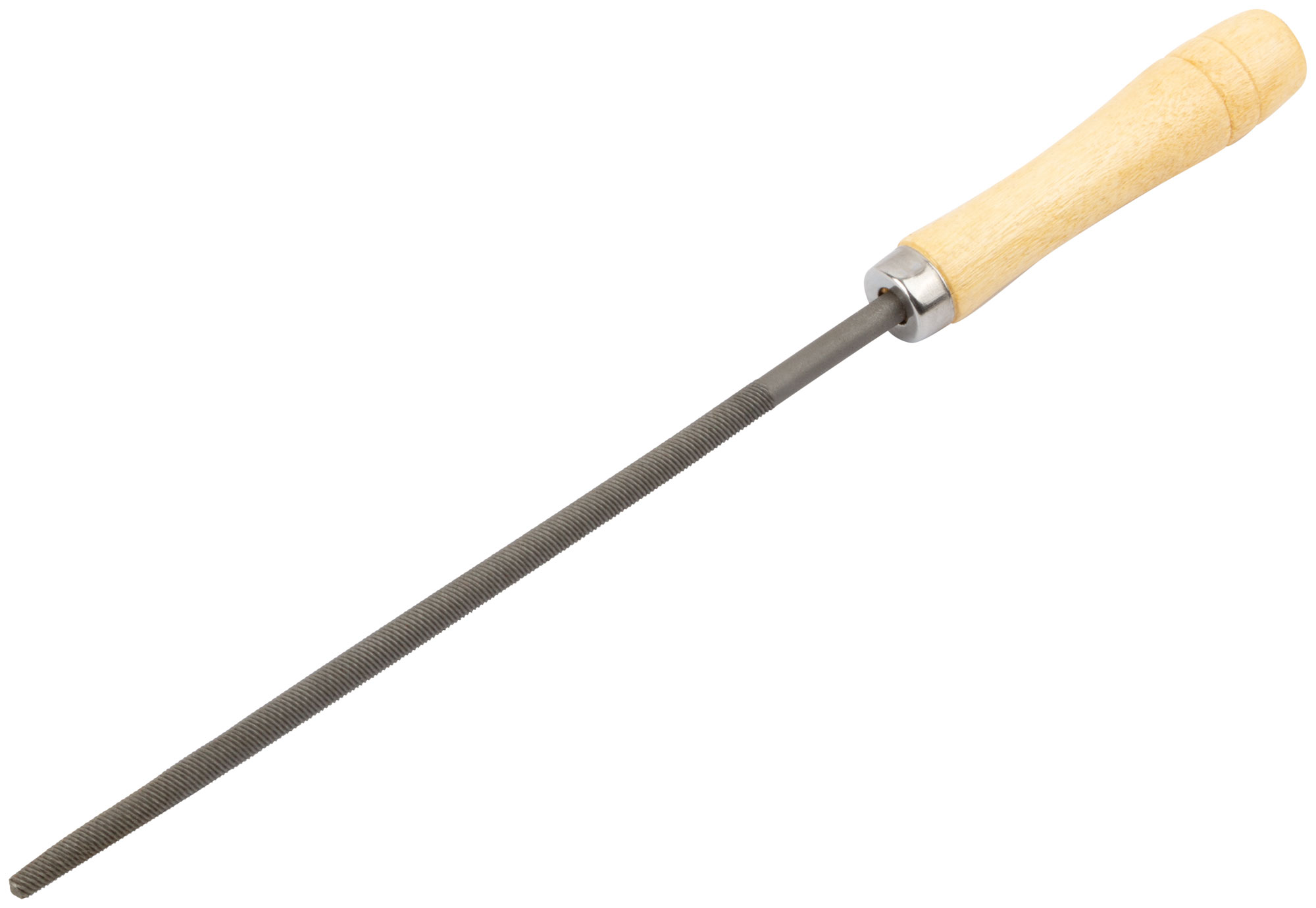 Напильник, деревянная ручка, круглый 200 мм
