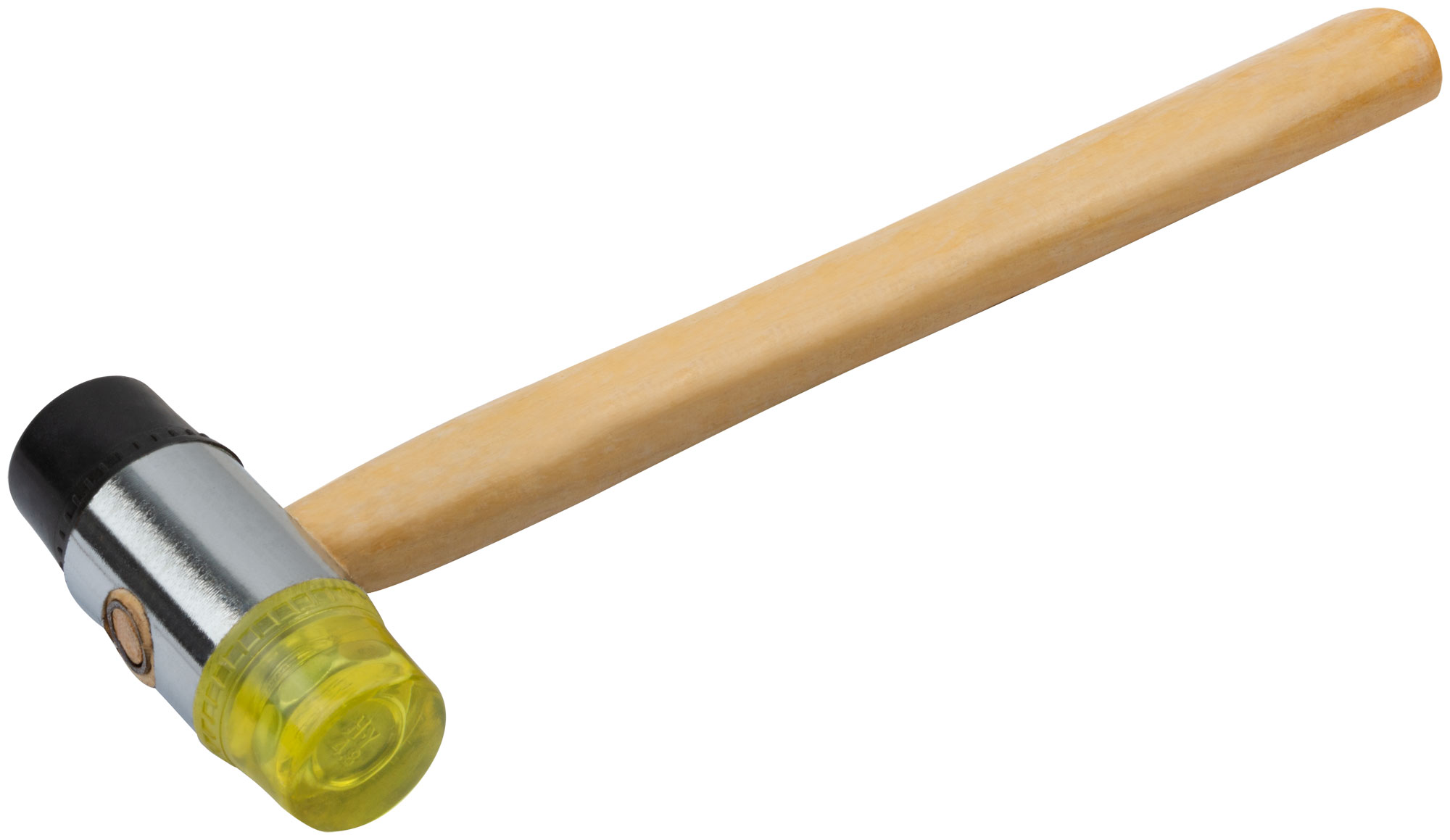 Молоток-киянка сборочный пластиковый, деревянная ручка 35 мм